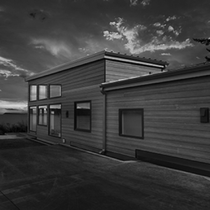 Outside whole house B & W. Outside whole house B & W.